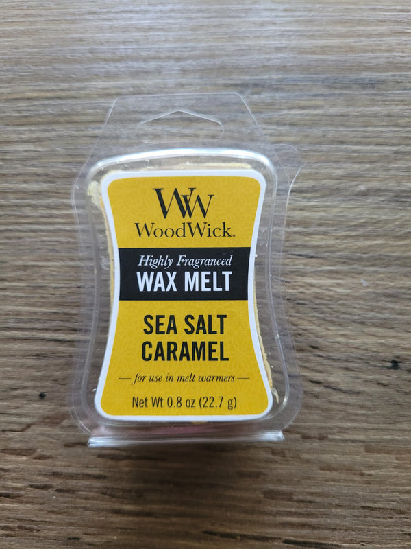 WoodWick wax melt sea salt caramel