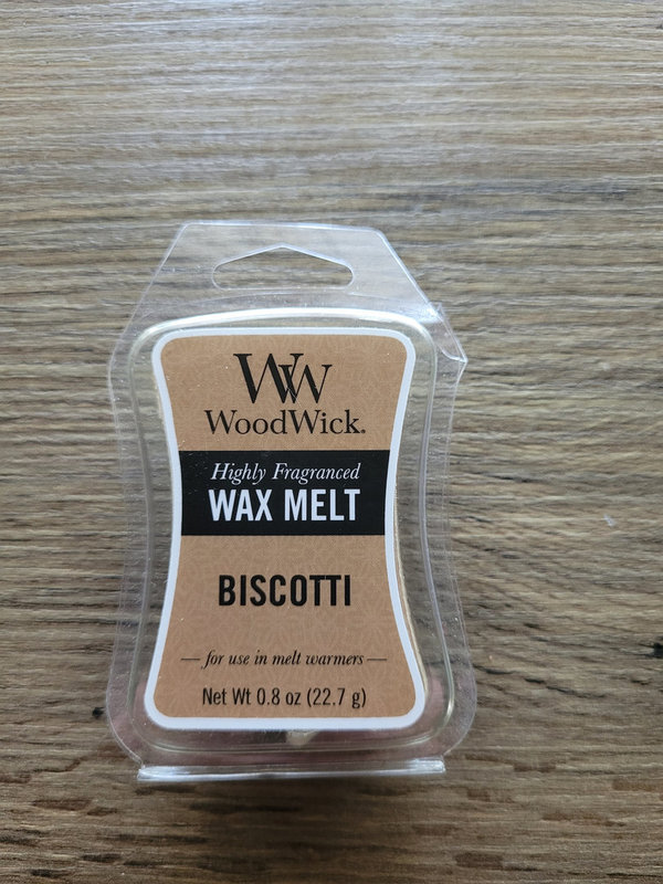 WoodWick wax melt biscotti
